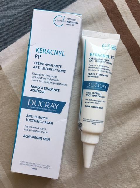 Kem dưỡng giảm viêm mụn, cân bằng dầu Ducray Keracnyl PP Anti-Blemish Soothing Cream 30ml