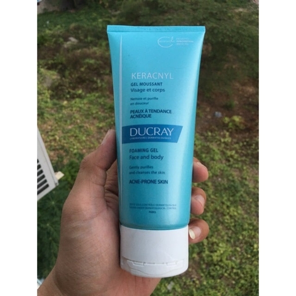 Gel Rửa Mặt Cho Da nhờn Mụn Ducray Keracnyl Gel Innova Myrtacine 200ml