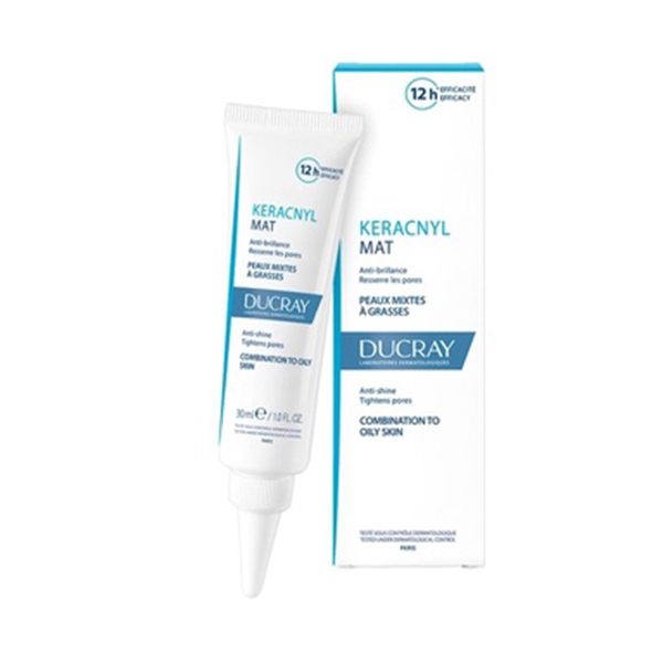 Kem Giữ Ẩm, Giảm Nhờn, Se Khít Lỗ Chân Lông Ducray Keracnyl Matifyer 40ml