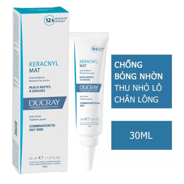 Kem Giữ Ẩm, Giảm Nhờn, Se Khít Lỗ Chân Lông Ducray Keracnyl Matifyer 40ml