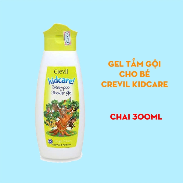 Gel Tắm, Gội Cao Cấp Cho Trẻ Em Crevil Kidcare Shampoo Shower Gel 300ml