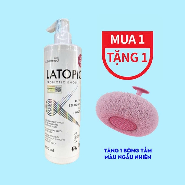 Gel tắm gội Latopic Body and Hair Wash Gel 400ml - dành cho da dị ứng, kích ứng