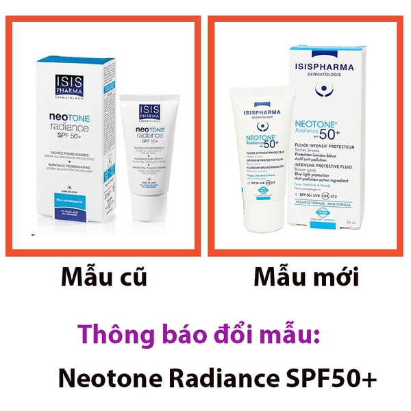 Kem hỗ trợ làm mờ nám da, chống nắng ISIS Pharma Neotone Radiance SPF50 30ml