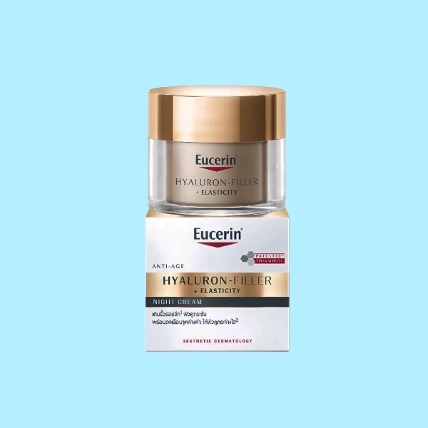 Kem dưỡng cho da kém đàn hồi và nếp nhăn sâu ban đêm Eucerin Hyaluron Filler Elasticity Night 50ml
