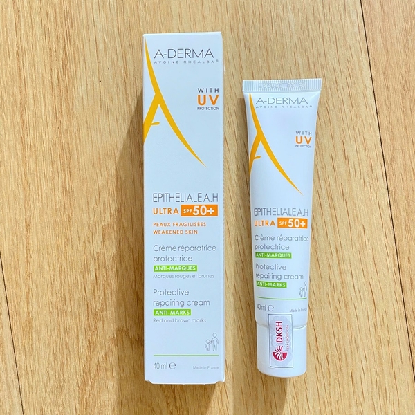 Kem chống nắng A-Derma Epitheliale AH Ultra SPF50+ Cream 40ml - dưỡng ẩm, phục hồi