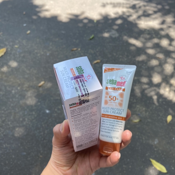 Kem chống nắng cho da nhạy cảm Sebamed pH5.5 Sun Care Multi Protect Sun Cream SPF 50+ 75ml