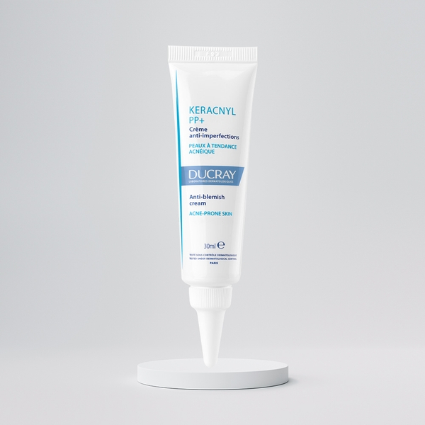 Kem Dưỡng Giảm Mụn Ducray Keracnyl PP+ Anti-Blemish Cream 30ml - cho da mụn, cân bằng dầu