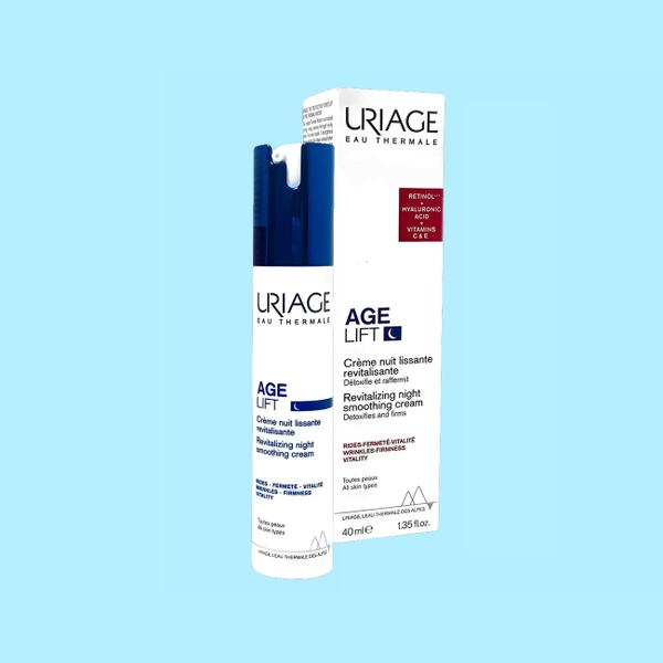 Kem dưỡng giảm nếp nhăn Uriage Age Lift Creme Nuit 40ml - chống lão hóa, tăng đàn hồi
