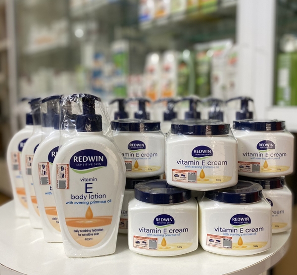 [Tem cty] Kem dưỡng phục hồi Redwin Body Lotion Vitamin E, EPO 300g - cấp và khóa ẩm, tái tạo phục hồi da