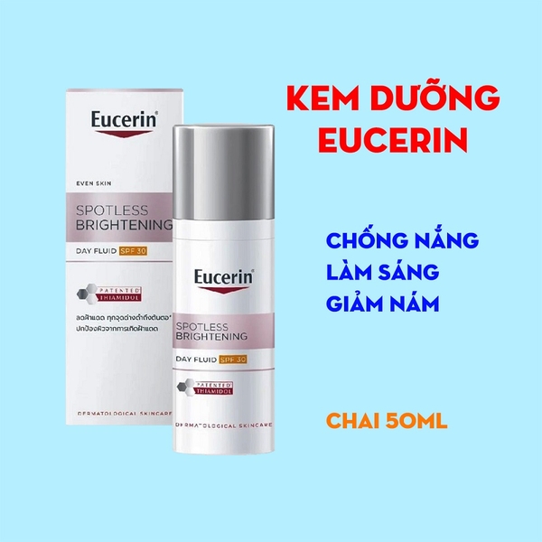 Kem dưỡng trắng da, làm mờ đốm nâu ban ngày Eucerin Spotless Brightening Day SPF30 50ml