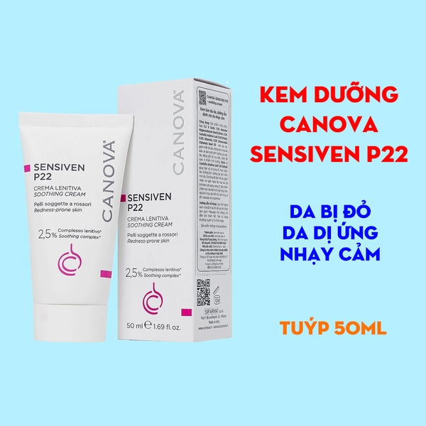 Kem làm dịu, giảm đỏ da Canova Sensiven P22 Soothing Cream 50ml