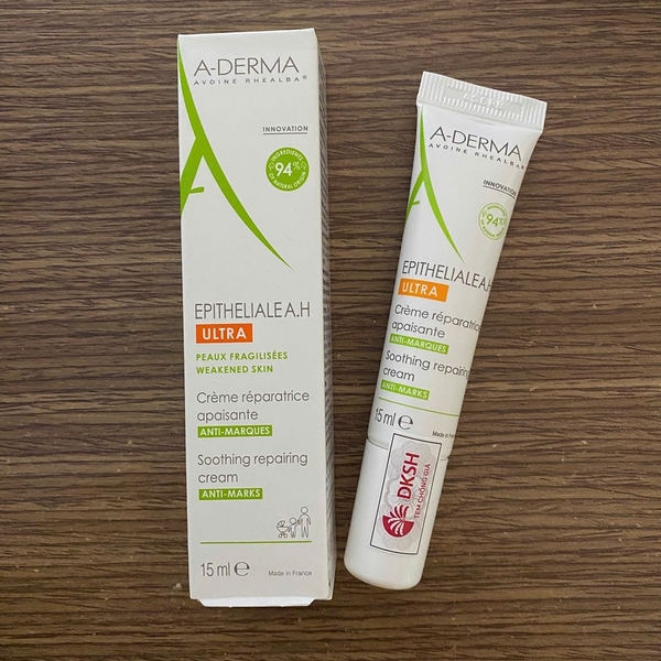Kem phục hồi, tái tạo da A-DERMA Epitheliale AH Ultra Soothing Cream 40ml - sau khi bắn lazer, thẩm mỹ