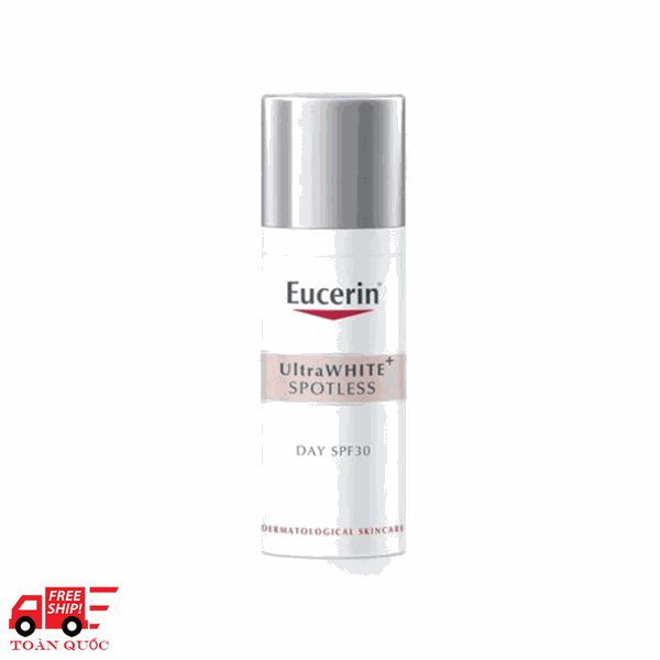 [Tặng máy massage] Kem dưỡng trắng da, làm mờ đốm nâu ban ngày Eucerin Spotless Brightening Day SPF30 50ml