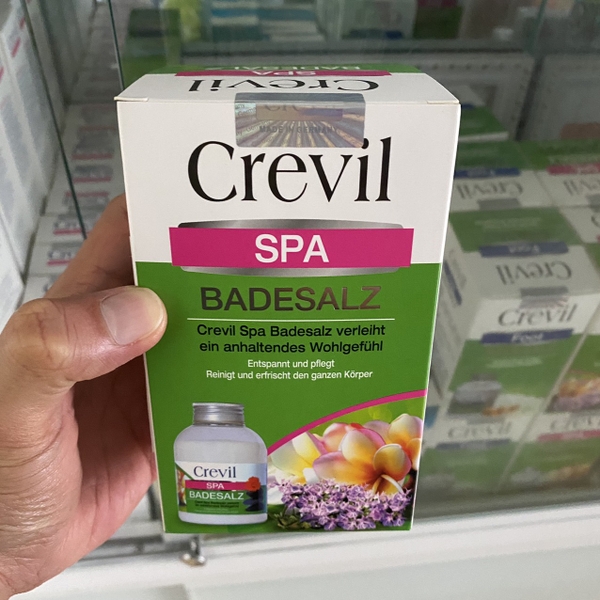 Muối Tắm Tẩy Da Chết Crevil Spa Badesalz 600g - giảm mụn và mẩn ngứa