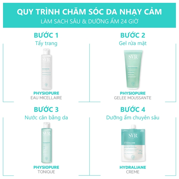 Nước cân bằng da SVR Physiopure Tonique 200ml - cho da nhạy cảm