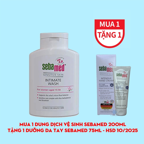 Dung dịch vệ sinh phụ nữ Sebamed pH3.8 Feminine Intimate Wash 200ml