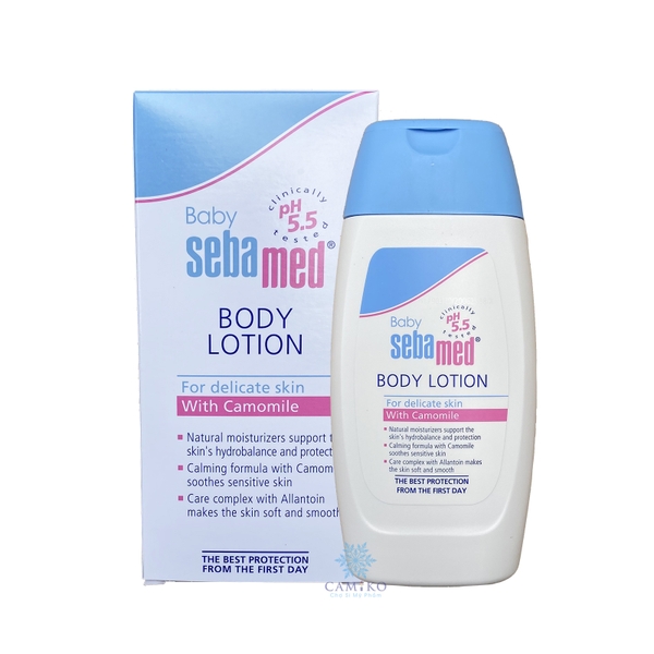 Sữa dưỡng ẩm toàn thân Sebamed pH 5.5 Baby Body Lotion 200ml - cho trẻ sơ sinh và trẻ nhỏ