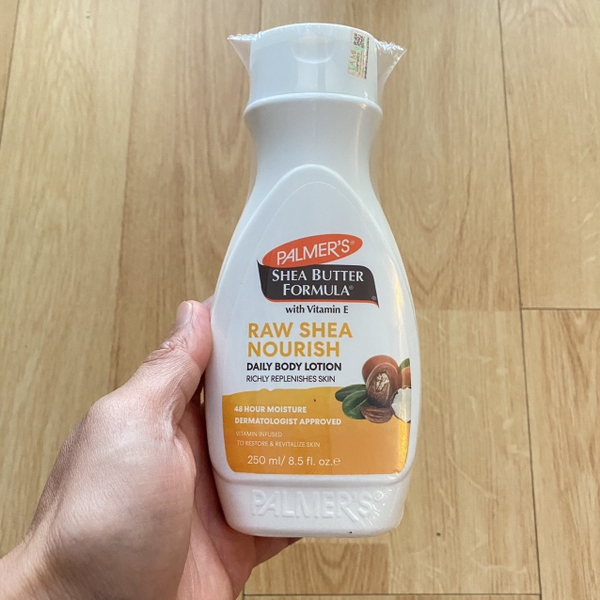 Sữa dưỡng thể Bơ hạt mỡ Palmer's Raw Shea Nourish Daily Body Lotion 250ml