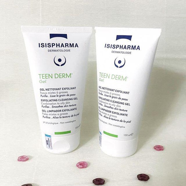 Gel rửa mặt giảm nhờn ngừa mụn ISIS Pharma Teenderm Gel 150ml
