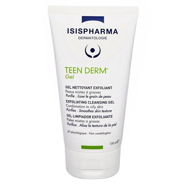 Gel rửa mặt giảm nhờn ngừa mụn ISIS Pharma Teenderm Gel 150ml