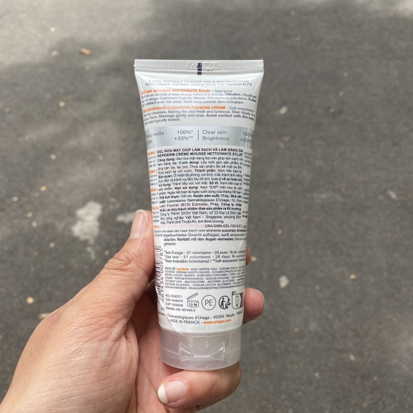 Sữa rửa mặt Depiderm White Mousse Nettoyante EClat 100ml - sáng da, mờ nám