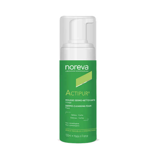 Sửa Rửa mặt Noreva Actipur Dermo Cleansing Foam 150ml - tạo bọt cho da nhờn mụn, nhạy cảm