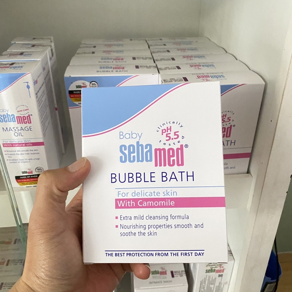 Sữa tắm tạo bọt dịu nhẹ cho bé Sebamed pH5.5 Baby Bubble bath 200ml