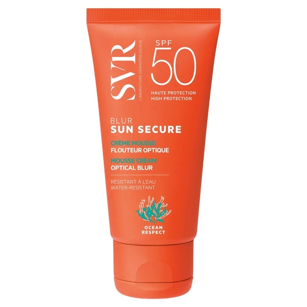 Kem chống nắng SVR Sun Secure Blur SPF50+ 50ml - trang điểm nhẹ, chống ánh sáng xanh