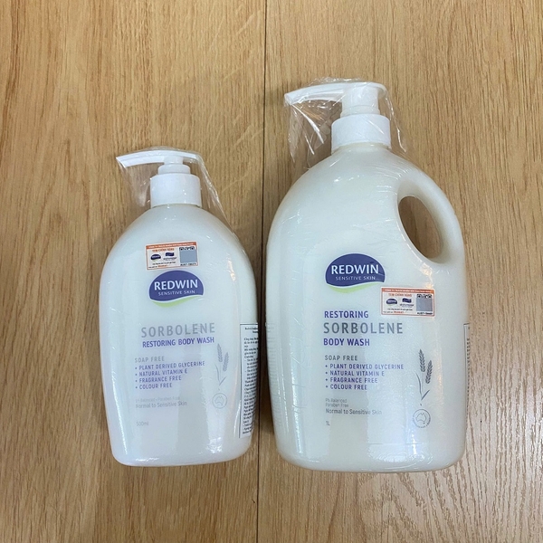 Sữa tắm Redwin Sorbolene body Wash With Vitamin E 500ml - làm sạch và cân bằng độ ẩm