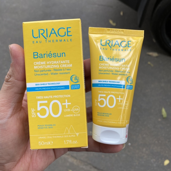 Kem chống nắng Uriage Bariesun SPF 50+ Hydratante Creme 50ml - bảo vệ cho da nhạy cảm