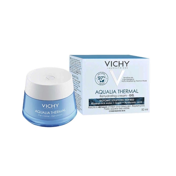 Gel dưỡng ẩm cung cấp nước Vichy Aqualia Thermal Rehydrating Cream Gel 50ml - cho da thường đến hỗn hợp