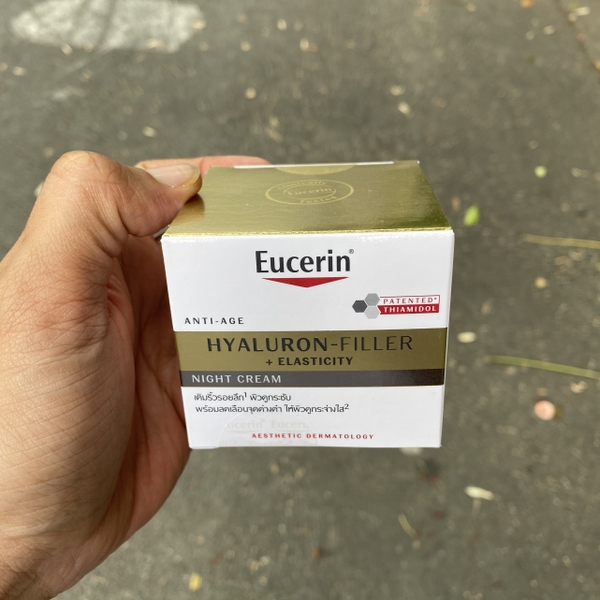 Kem dưỡng cho da kém đàn hồi và nếp nhăn sâu ban đêm Eucerin Hyaluron Filler Elasticity Night 50ml