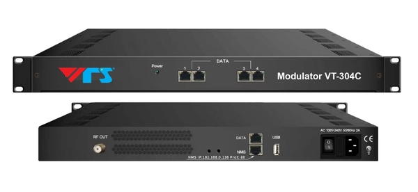 Bộ điều chế IP to 4 RF DVB-T VT-304C