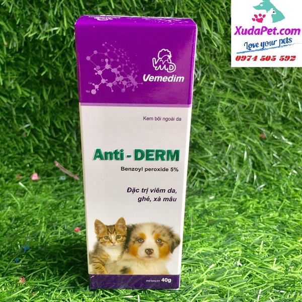 ANTI DERM - Thuốc đặc trị viêm da, ghẻ, xà mâu