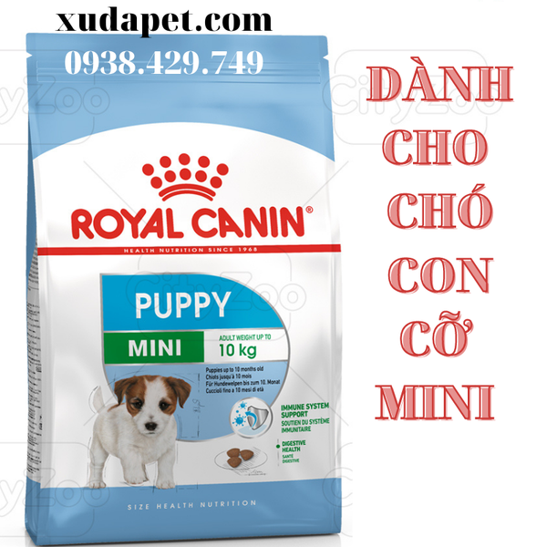 THỨC ĂN ROYAL CANIN Dành cho chó cỡ Mini (tối đa 10kg) và đang trong giai đoạn Puppy từ 2 đến 10 tháng tuổi - SP000447