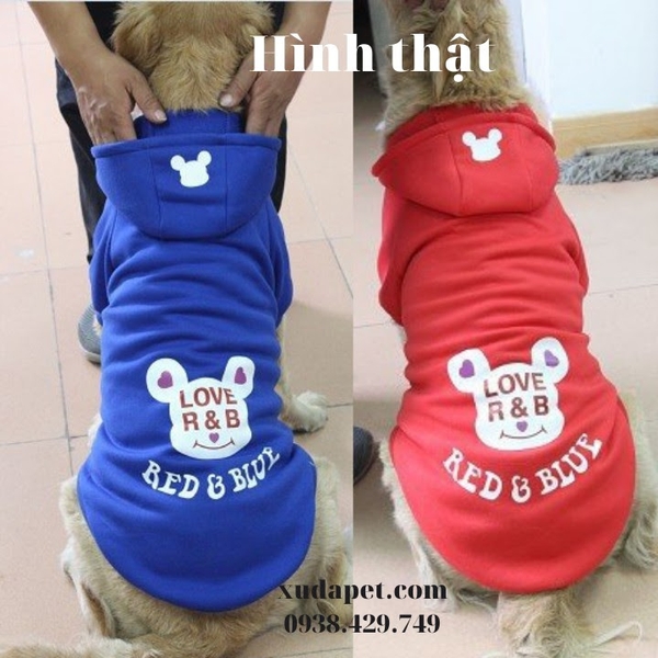 ÁO HOODIE CHO CHÓ LỚN RED AND BULL - SP000604