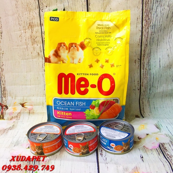 COMBO THỨC ĂN MEO CHO MÈO CON 1.1KG VÀ 3 HỘP PATE NHẬT BẢN CHO MÈO NHIỀU VỊ - SP005170