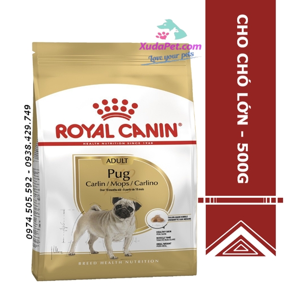 THỨC ĂN ROYAL CANIN PUG ADULT CHO CHÓ TRƯỞNG THÀNH TRÊN 10 THÁNG TUỔI 500G - SP000028