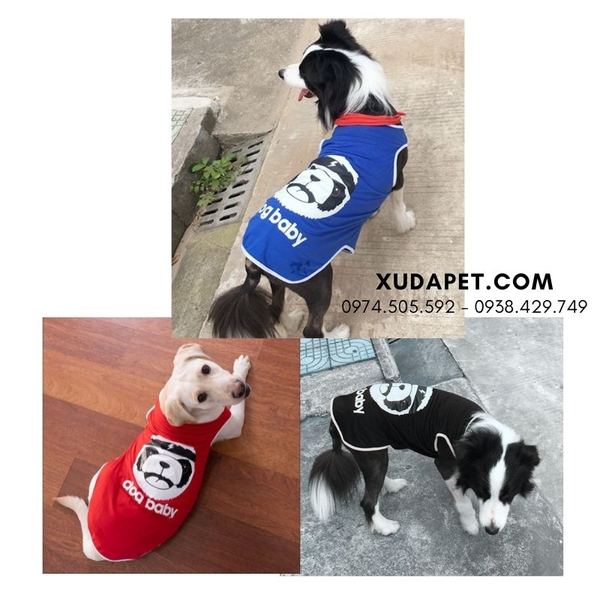 ÁO THUN 3 LỖ CHO CHÓ LỚN DOG BABY (MÀU NGẪU NHIÊN) - SP005996