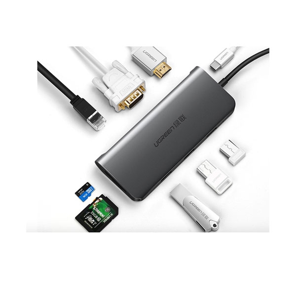 USB-C Multifunction 9 in1 UGREEN 40873- Full cổng