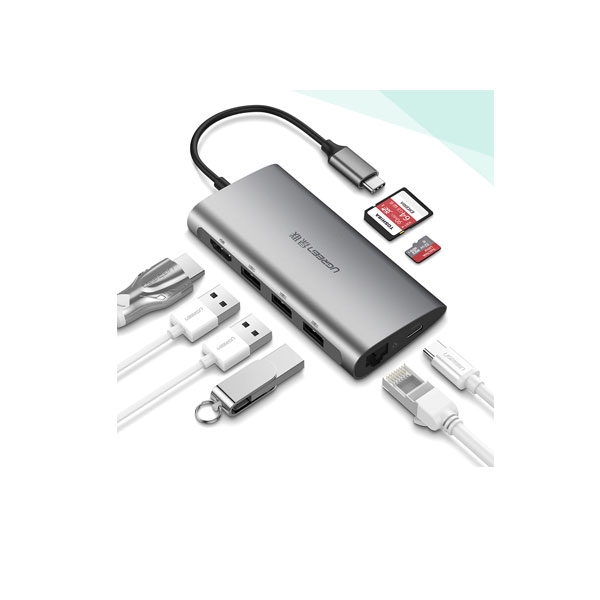 Cáp USB type-C to HDMI/USB 3.0/SD/TF/Lan Ugreen 50538