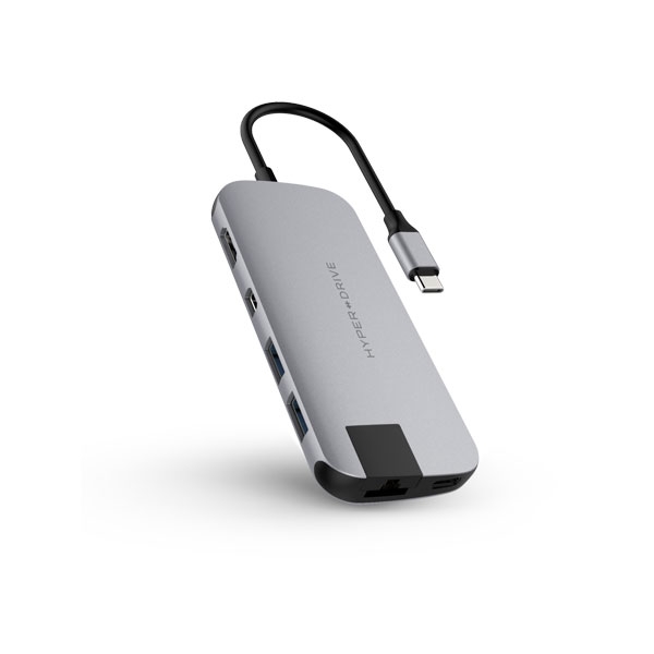 Cổng chuyển Hyperdrive SLIM 8 in 1 USB-C Hub for MacBook, PC & Devices