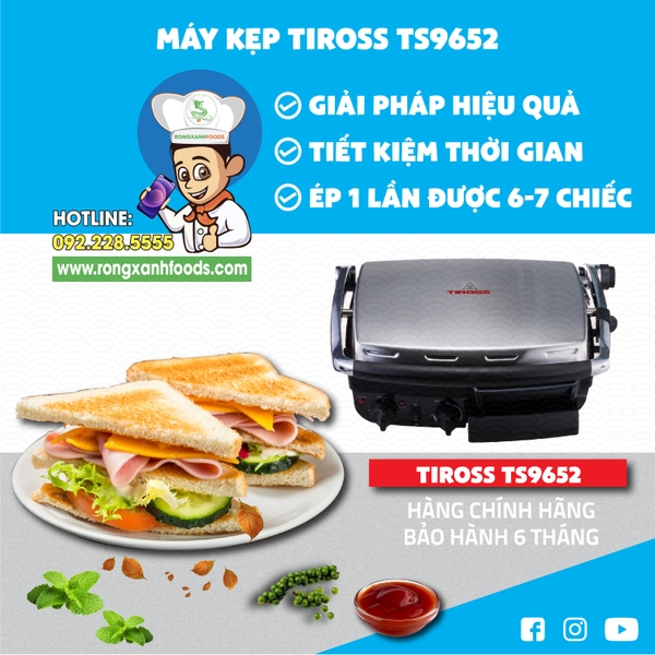 KẸP NƯỚNG ĐIỆN TS9652