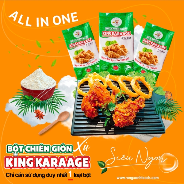 BỘT CHIÊN GÀ KING KARAAGE - THƠM NGON SỐ 1