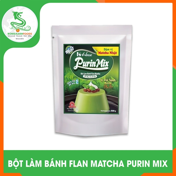 BỘT LÀM BÁNH FLAN MATCHA PURIN MIX 500g