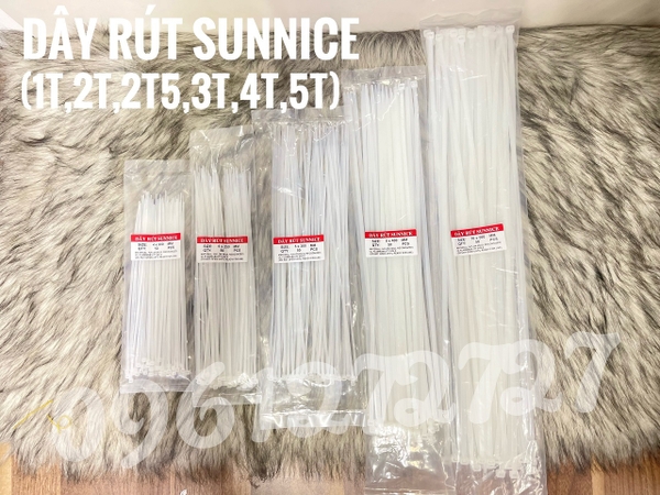 DÂY RÚT TRẮNG SUNNICE 1T-2T-2T5-3T-4T-5T 1 BỊT 50 SỢI Điện gia dụng 24h