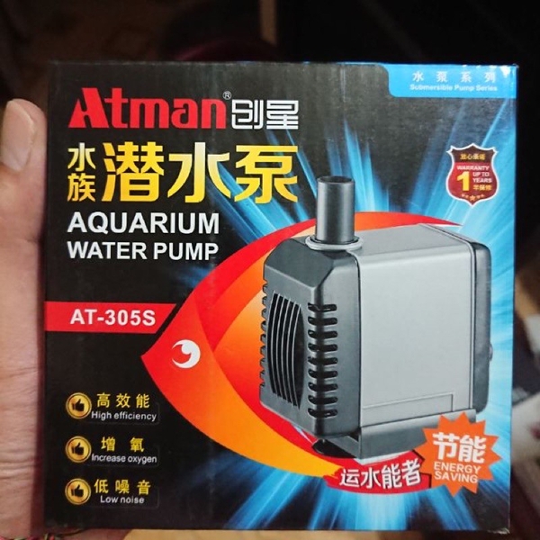 Máy bơm bể cá Atman 305s (13w-Hmax 1.3m),tiết kiệm điện, độ bền cao