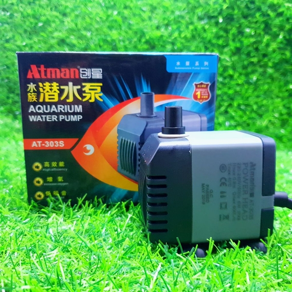 Máy bơm bể cá Atman 303s (6w-Hmax 0.9m),tiết kiệm điện, độ bền cao