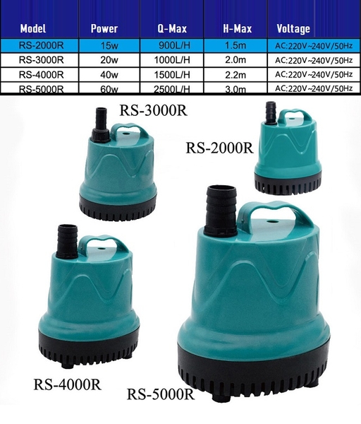 Máy bơm hút đáy RS3000, RS4000, RS5000