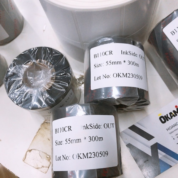 B110CR mực in mã vạch, thermal transfer ribboon chính hãng